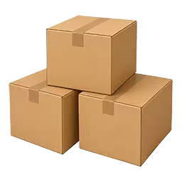 Pallets of Cardboard boxes