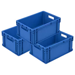Pallets of plastic Boxes